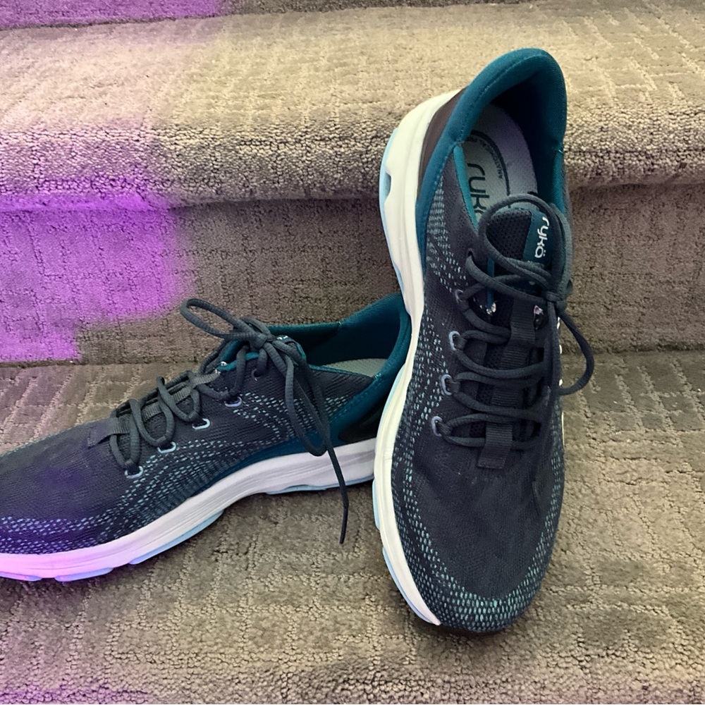 Ryka Teal and Gray Athletic Shoes